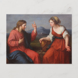 Kristus och Samaritan Woman, Angelica Kauffman Vykort