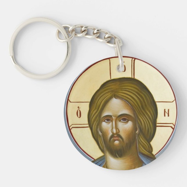 Kristus och Theotokos dubbla sidKeychain (Framsidan)