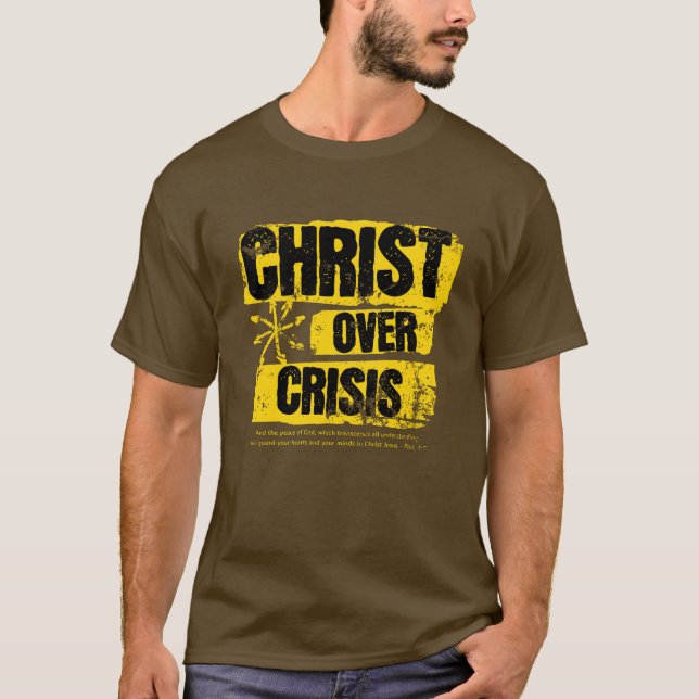 Kristus över kris t shirt (Framsida)