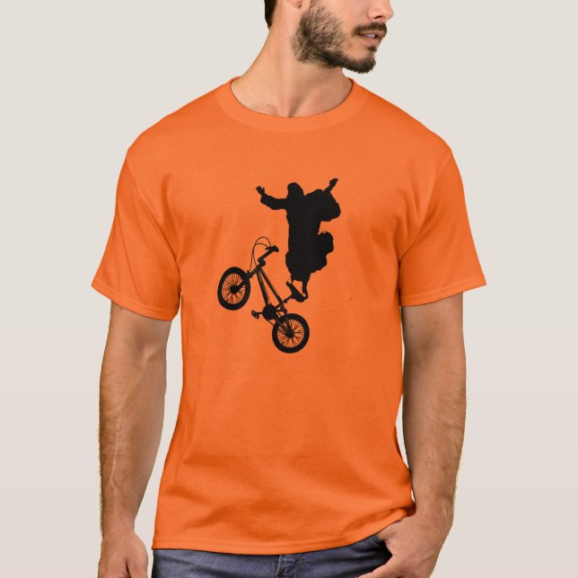 Kristus på en cykel! tee shirt (Framsida)