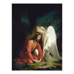 Kristus på Gethsemane av Carl Bloch Fototryck
