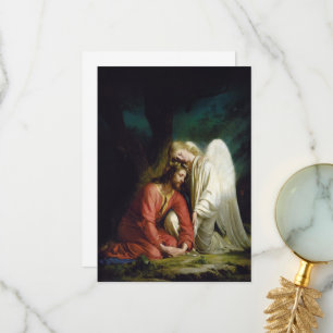 Kristus på Gethsemane av Carl Bloch Tack Kort