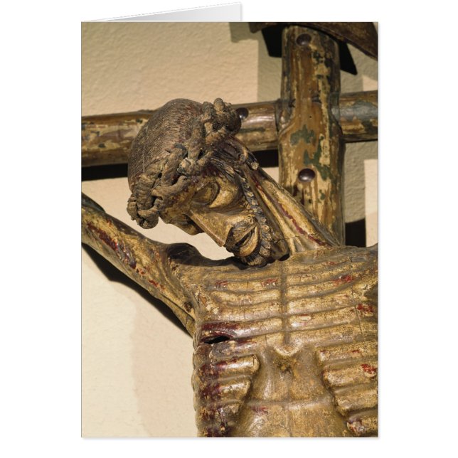 Kristus på Kor, kallad "Le Devot Kristus" Hälsningskort (Framsidan)