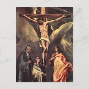 Kristus på korset med två Maries och St. Johannes Vykort