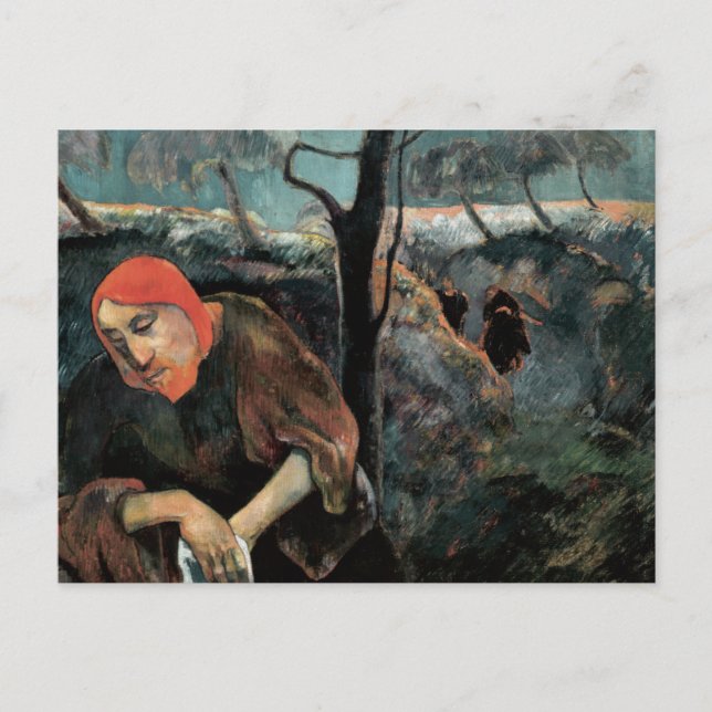 Kristus på Olivberget av Paul Gauguin vykort (Framsida)