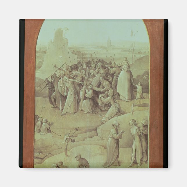 Kristus på väg till Calvariation Magnet (Framsidan)