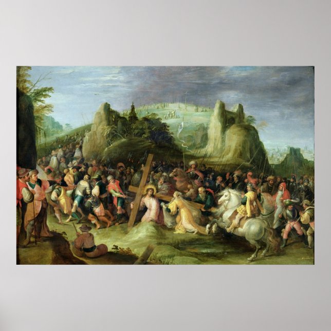 Kristus på väg till Calvariation Poster (Framsidan)
