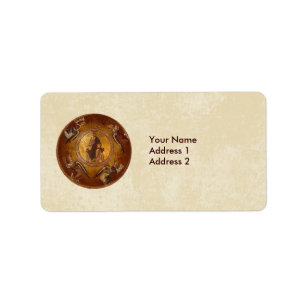 Kristus Pantakrator Christian Icon Adressetikett