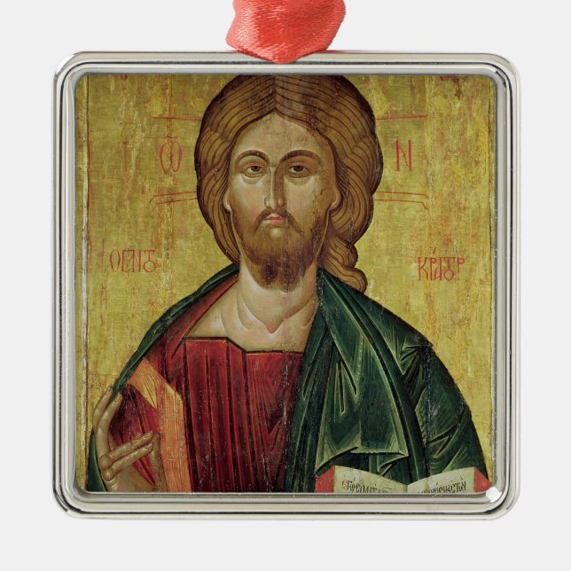 Kristus Pantocrator, 1607 Julgransprydnad Metall (Framsidan)