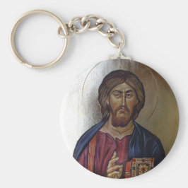 Kristus Pantocrator - Byzantine Stil Icon Nyckelring