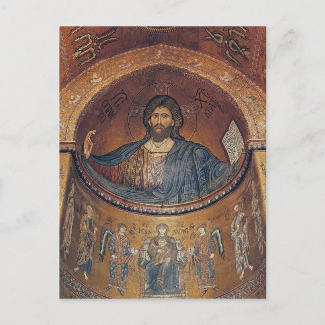 Kristus Pantocrator och Madonna Vykort (Framsida)