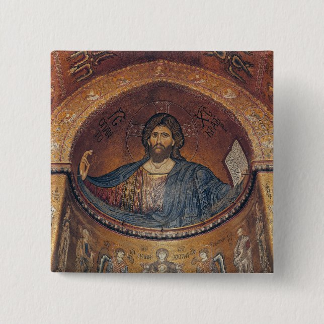Kristus Pantocrator och Madonnaen Knapp (Framsida)