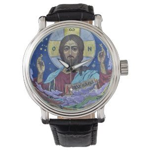 Kristus Pantocrator Orthodox Icon Armbandsur