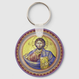 Kristus Pantocrator Orthodox Icon Nyckelring