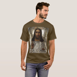 Kristus Pantocrator Silver Oklad Riza ryska Icon T Shirt