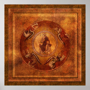 Kristus Pantokrator Christian Iconography Poster