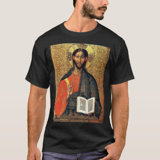Kristus Pantokrator Ortodox Ikon 1500-Tal  T Shirt