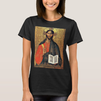 Kristus Pantokrator Ortodox ikon 1500-talet T Shirt