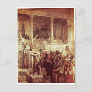 Kristus Preaching at Capernaum c. 1878-79 Vykort
