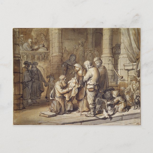 Kristus presentation i Temple Vykort (Framsida)