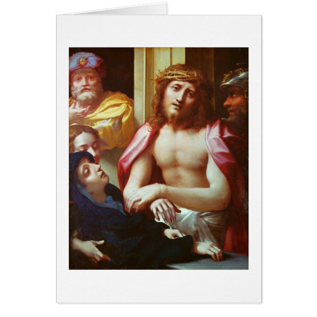 Kristus presenterad för folket (ecce Homo) Hälsningskort (Framsidan)