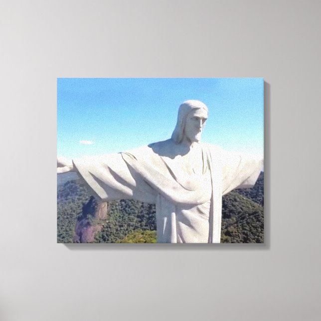 Kristus Redeemer-arbetsytan 36 x 20 Canvastryck (Framsida)