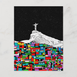 Kristus Redeemer Favela Vykort