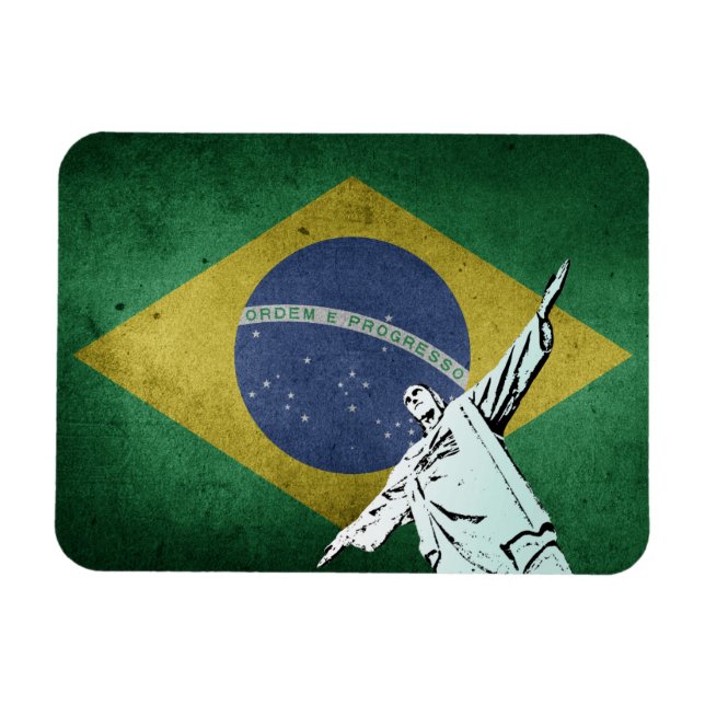 Kristus Redeemer Magnet (Horisontell)