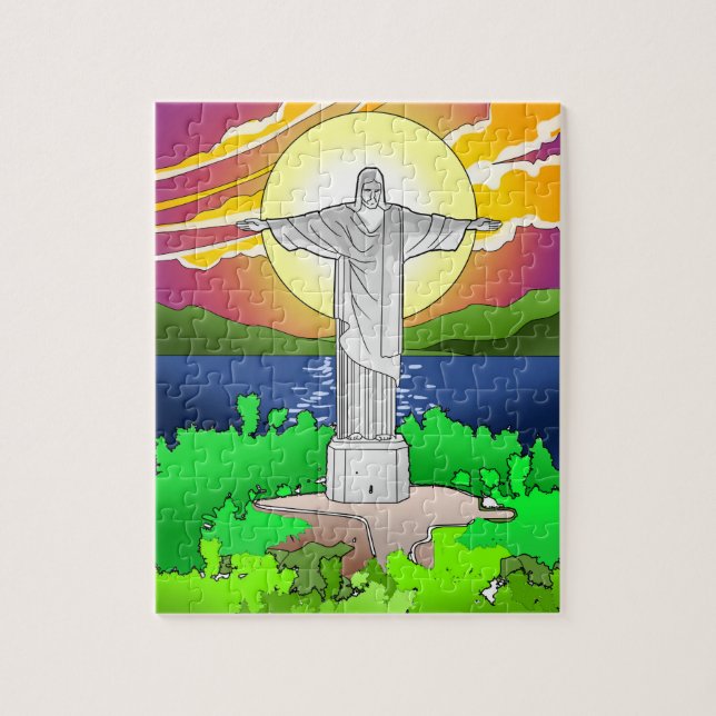 Kristus Redeemer Pussel (Vertikal)