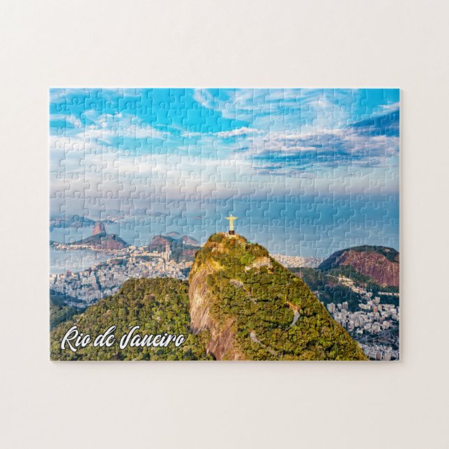 Kristus Redeemer, Rio de Janeiro, Brasilien Pussel (Horisontell)