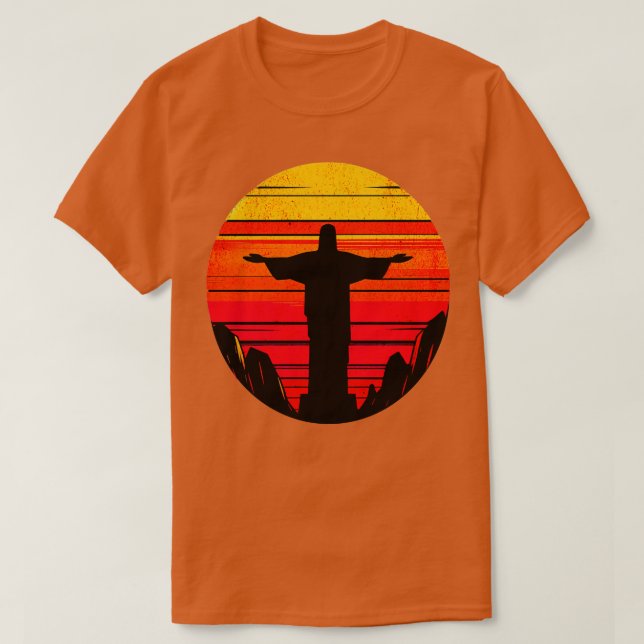 Kristus Redeemer Rio de Janeiro Design T Shirt (Design framsida)