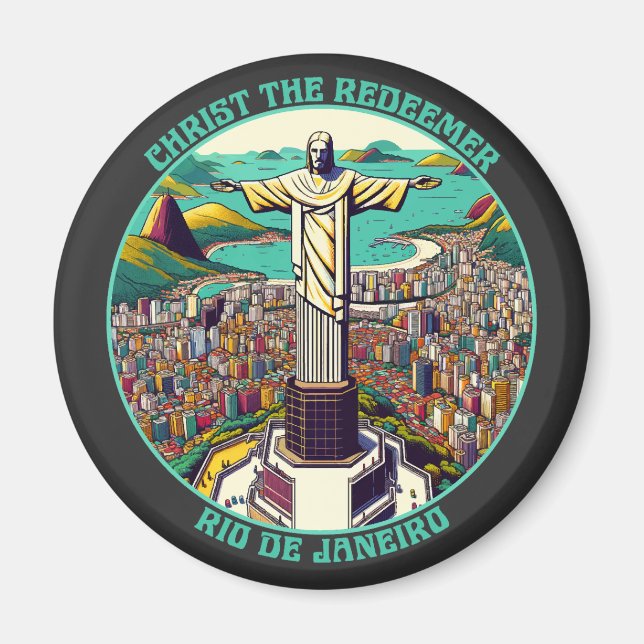 Kristus Redeemer, Rio de Janeiro Magnet (Framsidan)
