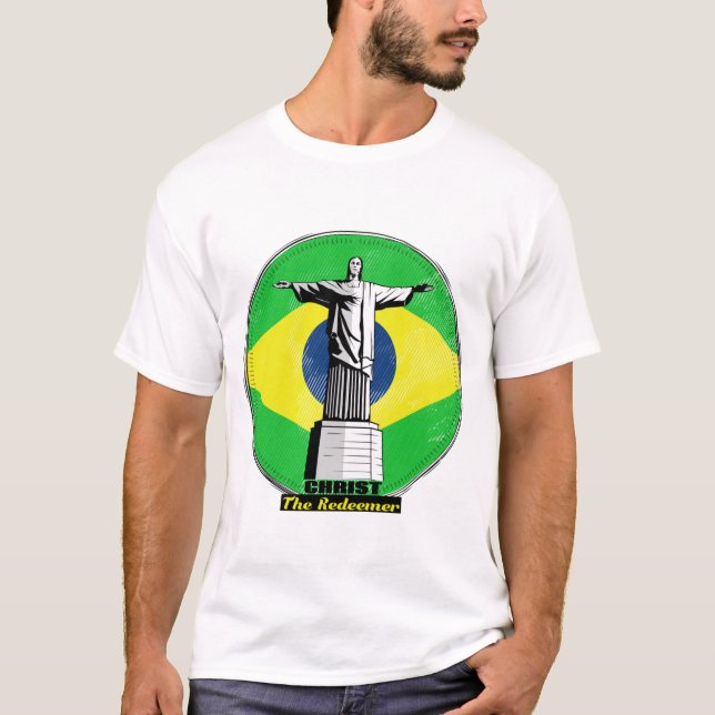 Kristus Redeemer Rio De Janeiro T Shirt (Framsida)