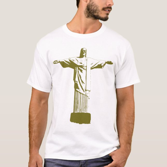 Kristus Redeemer. Rio de Janeiro Tee (Framsida)