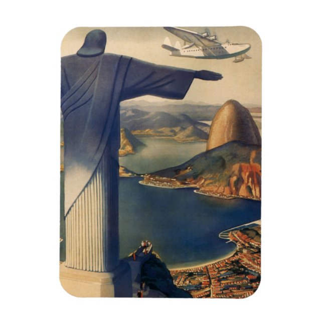 Kristus Redeemer Statue, Rio De Janeiro, Brasilien Magnet (Vertikal)