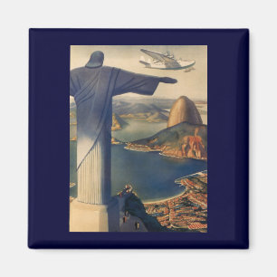 Kristus Redeemer Statue, Rio De Janeiro, Brasilien Magnet
