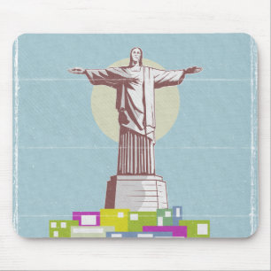 Kristus Redeemer Travel-affisch Favela Musmatta
