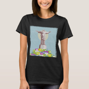 Kristus Redeemer Travel-affisch Favela T Shirt