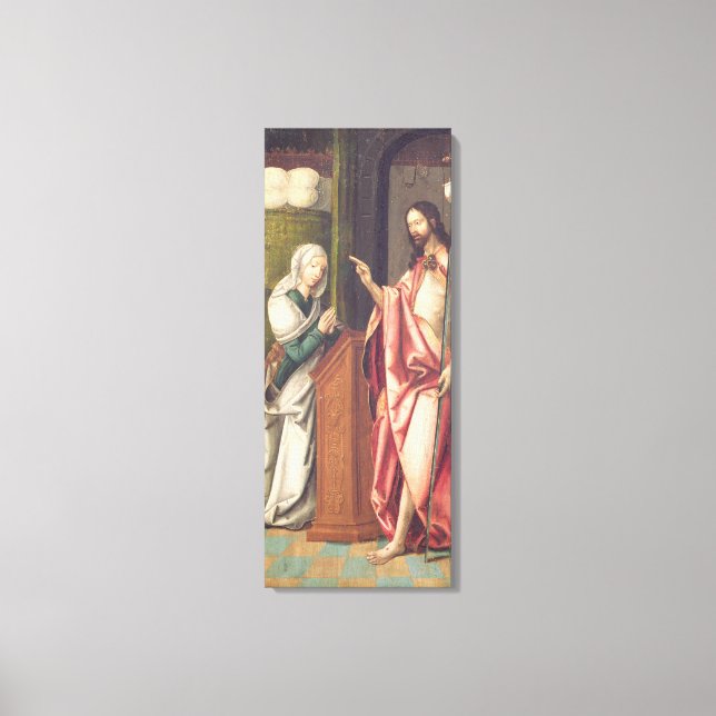Kristus Redeemer välsignar en kvinna (panel) Canvastryck (Framsida)