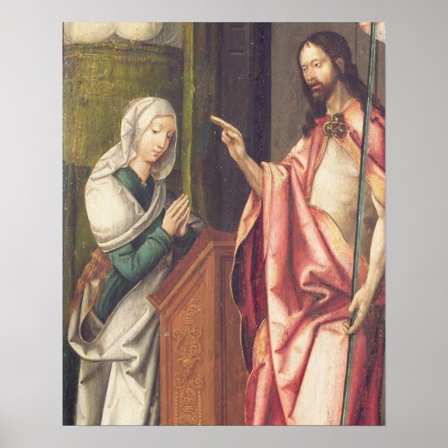Kristus Redeemer välsignar en kvinna (panel) Poster (Framsidan)