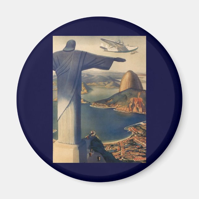 Kristus Redeemerstatyn, Rio de Janeiro, Brasilien Magnet (Framsidan)
