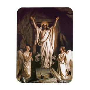 Kristus rekurtion. Fine Art Påsk Gift Magnet