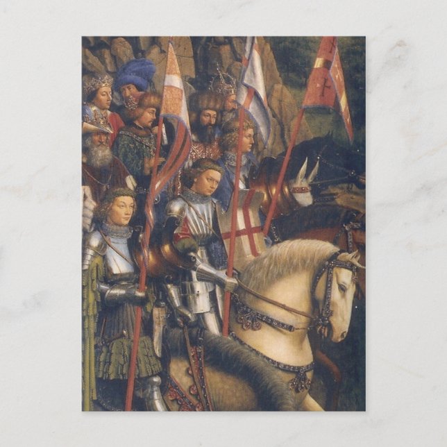 Kristus riddare (Gent Altarbit) Vykort (Framsida)