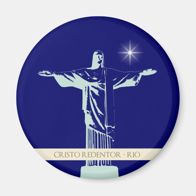 Kristus Rio de Janeiro Magnet (Framsidan)