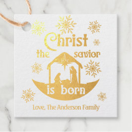 Kristus Savior är Born Christian Ntivity Guld