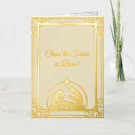 Kristus Savior är Born Gold Foil