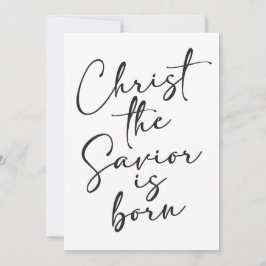 Kristus Savior är Born Jul Art Print Inbjudningar