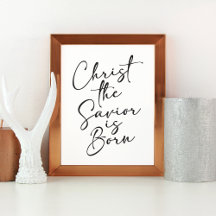 Kristus Savior är Born Jul Art Print