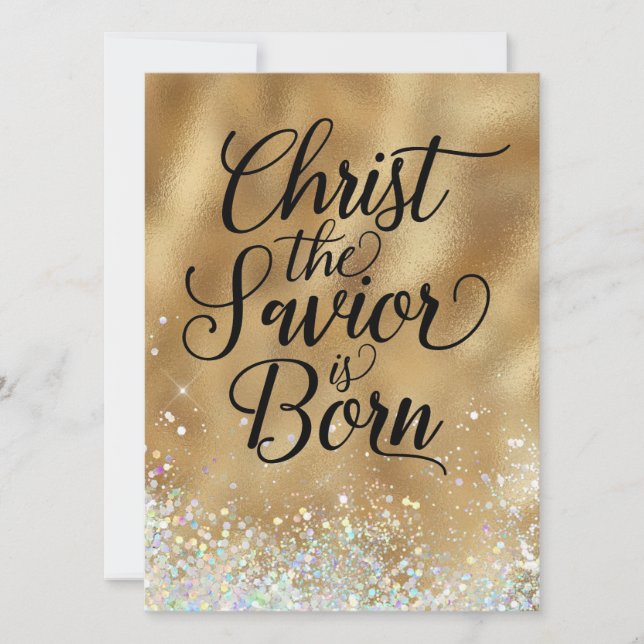 Kristus Savior är född kristen jul (Framsida)