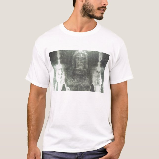 Kristus - Shroud of Turin T-shirt (Framsida)